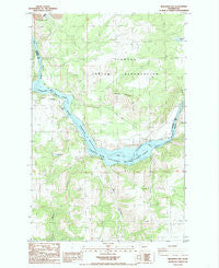 Benjamin Lake Washington Historical topographic map, 1:24000 scale, 7.5 X 7.5 Minute, Year 1985