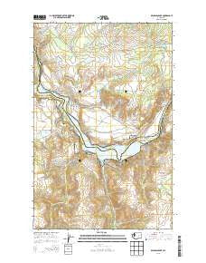 Benjamin Lake Washington Current topographic map, 1:24000 scale, 7.5 X 7.5 Minute, Year 2013