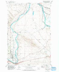 Benton City Washington Historical topographic map, 1:24000 scale, 7.5 X 7.5 Minute, Year 1974