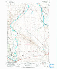 Benton City Washington Historical topographic map, 1:24000 scale, 7.5 X 7.5 Minute, Year 1974