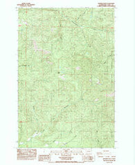 Bernier Creek Washington Historical topographic map, 1:24000 scale, 7.5 X 7.5 Minute, Year 1985