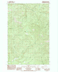 Bernier Creek Washington Historical topographic map, 1:24000 scale, 7.5 X 7.5 Minute, Year 1985