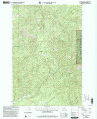 Bernier Creek Washington Historical topographic map, 1:24000 scale, 7.5 X 7.5 Minute, Year 2000