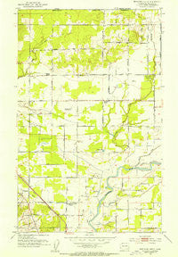 Bertrand Creek Washington Historical topographic map, 1:24000 scale, 7.5 X 7.5 Minute, Year 1952