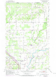 Bertrand Creek Washington Historical topographic map, 1:24000 scale, 7.5 X 7.5 Minute, Year 1952