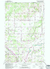 Bertrand Creek Washington Historical topographic map, 1:24000 scale, 7.5 X 7.5 Minute, Year 1952