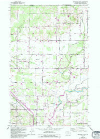 Bertrand Creek Washington Historical topographic map, 1:24000 scale, 7.5 X 7.5 Minute, Year 1952