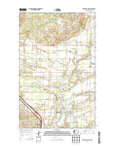 Bertrand Creek Washington Current topographic map, 1:24000 scale, 7.5 X 7.5 Minute, Year 2014