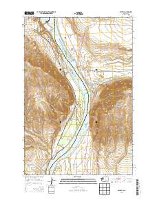 Beverly Washington Current topographic map, 1:24000 scale, 7.5 X 7.5 Minute, Year 2014