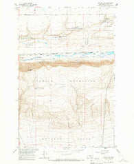 Beverly SE Washington Historical topographic map, 1:24000 scale, 7.5 X 7.5 Minute, Year 1965