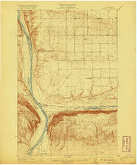 Beverly Washington Historical topographic map, 1:62500 scale, 15 X 15 Minute, Year 1912
