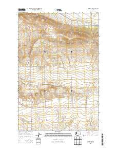 Beverly NE Washington Current topographic map, 1:24000 scale, 7.5 X 7.5 Minute, Year 2013