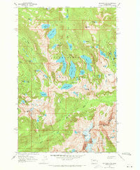 Big Snow Mtn Washington Historical topographic map, 1:24000 scale, 7.5 X 7.5 Minute, Year 1965