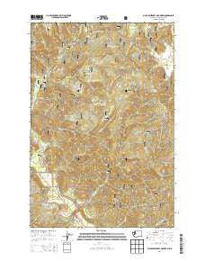 Big Huckleberry Mountain Washington Current topographic map, 1:24000 scale, 7.5 X 7.5 Minute, Year 2014