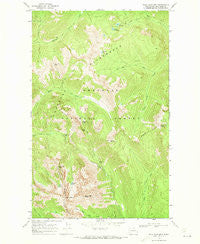 Billy Goat Mtn Washington Historical topographic map, 1:24000 scale, 7.5 X 7.5 Minute, Year 1969
