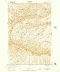 Black Rock Spring NE Washington Historical topographic map, 1:24000 scale, 7.5 X 7.5 Minute, Year 1953