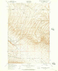 Black Rock Spring NW Washington Historical topographic map, 1:24000 scale, 7.5 X 7.5 Minute, Year 1953