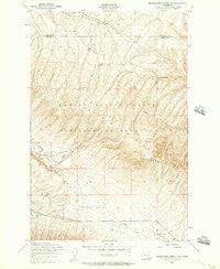 Black Rock Spring NW Washington Historical topographic map, 1:24000 scale, 7.5 X 7.5 Minute, Year 1953