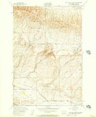 Black Rock Spring SW Washington Historical topographic map, 1:24000 scale, 7.5 X 7.5 Minute, Year 1953
