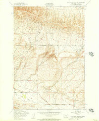 Black Rock Spring SW Washington Historical topographic map, 1:24000 scale, 7.5 X 7.5 Minute, Year 1953