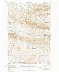 Black Rock Spring Washington Historical topographic map, 1:62500 scale, 15 X 15 Minute, Year 1953