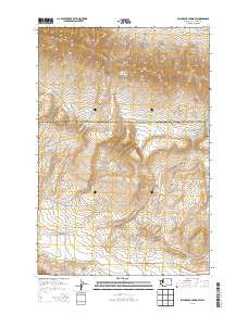 Black Rock Spring SW Washington Current topographic map, 1:24000 scale, 7.5 X 7.5 Minute, Year 2013