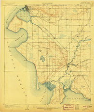 Blaine Washington Historical topographic map, 1:62500 scale, 15 X 15 Minute, Year 1907