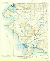 Blaine Washington Historical topographic map, 1:62500 scale, 15 X 15 Minute, Year 1907