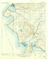 Blaine Washington Historical topographic map, 1:62500 scale, 15 X 15 Minute, Year 1907
