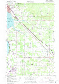 Blaine Washington Historical topographic map, 1:24000 scale, 7.5 X 7.5 Minute, Year 1952