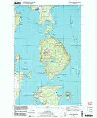 Blakely Island Washington Historical topographic map, 1:24000 scale, 7.5 X 7.5 Minute, Year 1997