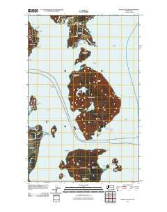 Blakely Island Washington Historical topographic map, 1:24000 scale, 7.5 X 7.5 Minute, Year 2011