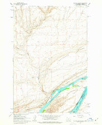 Blalock Island Washington Historical topographic map, 1:24000 scale, 7.5 X 7.5 Minute, Year 1962