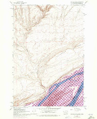 Blalock Island Washington Historical topographic map, 1:24000 scale, 7.5 X 7.5 Minute, Year 1962