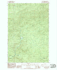 Blaney Creek Washington Historical topographic map, 1:24000 scale, 7.5 X 7.5 Minute, Year 1986