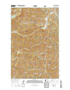 Blewett Washington Current topographic map, 1:24000 scale, 7.5 X 7.5 Minute, Year 2014