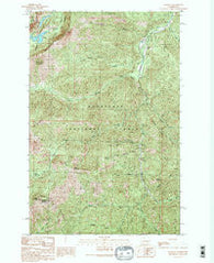 Blewett Washington Historical topographic map, 1:24000 scale, 7.5 X 7.5 Minute, Year 1989