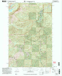 Blewett Washington Historical topographic map, 1:24000 scale, 7.5 X 7.5 Minute, Year 2003