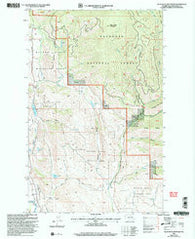 Blue Buck Mountain Washington Historical topographic map, 1:24000 scale, 7.5 X 7.5 Minute, Year 2001