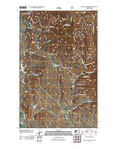Blue Buck Mountain Washington Historical topographic map, 1:24000 scale, 7.5 X 7.5 Minute, Year 2011