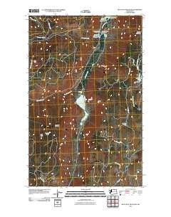 Blue Goat Mountain Washington Historical topographic map, 1:24000 scale, 7.5 X 7.5 Minute, Year 2011