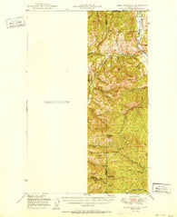 Bodie Mountain Washington Historical topographic map, 1:62500 scale, 15 X 15 Minute, Year 1951