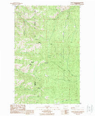 Bodie Mountain Washington Historical topographic map, 1:24000 scale, 7.5 X 7.5 Minute, Year 1988