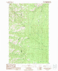 Bodie Mountain Washington Historical topographic map, 1:24000 scale, 7.5 X 7.5 Minute, Year 1988