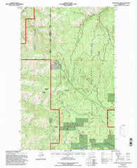 Bodie Mountain Washington Historical topographic map, 1:24000 scale, 7.5 X 7.5 Minute, Year 1992