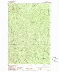 Boistfort Peak Washington Historical topographic map, 1:24000 scale, 7.5 X 7.5 Minute, Year 1986