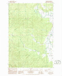 Boistfort Washington Historical topographic map, 1:24000 scale, 7.5 X 7.5 Minute, Year 1986