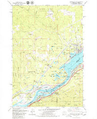Bonneville Dam Oregon Historical topographic map, 1:24000 scale, 7.5 X 7.5 Minute, Year 1979