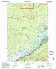 Bonneville Dam Oregon Historical topographic map, 1:24000 scale, 7.5 X 7.5 Minute, Year 1994