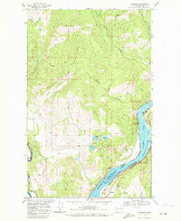 Bossburg Washington Historical topographic map, 1:24000 scale, 7.5 X 7.5 Minute, Year 1969